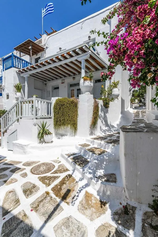 Floral Villa With Marvelous View To Mykonos Town Greece