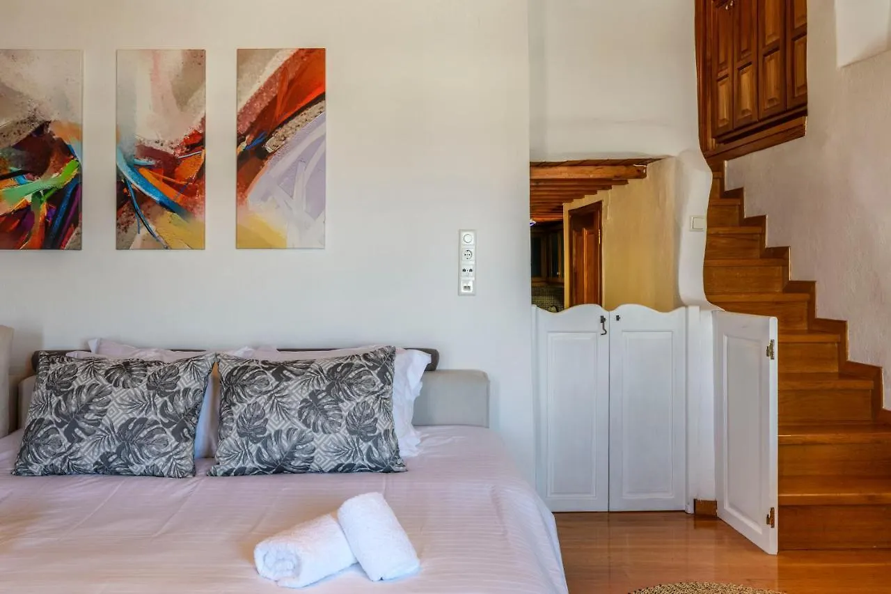 Floral Villa With Marvelous View To Mykonos Town Greece